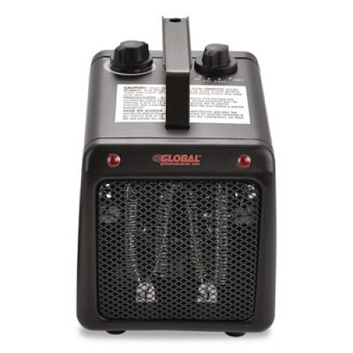 Global Industrial Portable Heater, 1,500 W, 5.31 x 7.12 x 4.93, Black (246099)