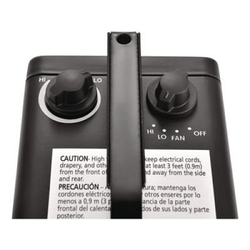 Global Industrial Portable Heater, 1,500 W, 5.31 x 7.12 x 4.93, Black (246099)