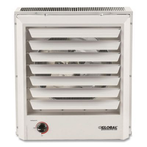 Global Industrial Unit Heater, Horizontal or Vertical Downflow, 10,000 W, 18.12 x 16.75 x 16.06, White (246103)