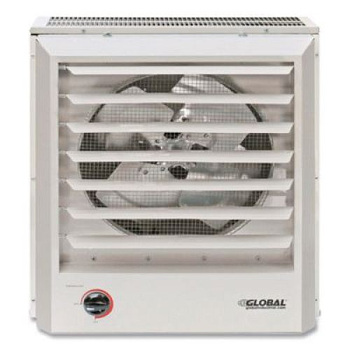 Global Industrial Unit Heater Horizontal or Vertical Downflow, Multi-Watt, 7,500 W, 19 x 8.5 x 21.43, White (246132)