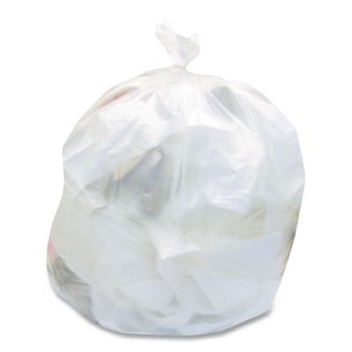 Heritage Linear Low-Density Can Liners, 30 gal, 0.65 mil, 30" x 36", Clear, 250/Carton (H6036HC)