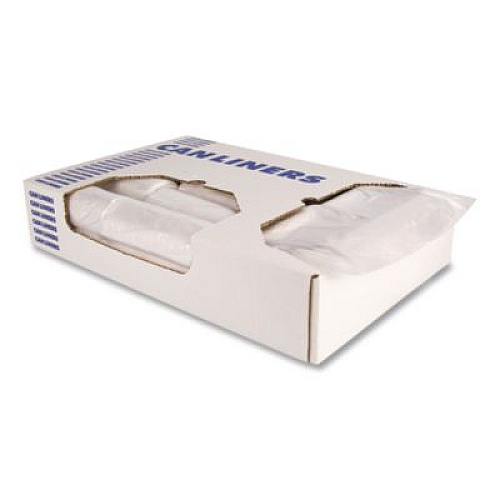 Heritage Linear Low-Density Can Liners, 30 gal, 0.65 mil, 30" x 36", Clear, 250/Carton (H6036HC)