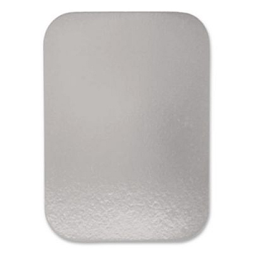 HFA Laminated Board Lid, 7 x 5, Silver/White, Aluminum, 500/Carton (2060L)