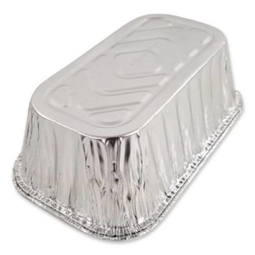 HFA Aluminum Baking Pan, #1 Loaf, 1 lb Capacity, 5.72 x 3.31 x 2.03, 200/Carton (31730)