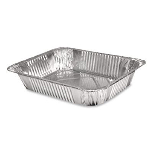 HFA Aluminum Steam Table Pans, Half-Size Deep, 10.38 x 2.56 x 12.75, 100/Carton (32100)