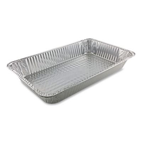 HFA Aluminum Steam Table Pans, Full-Size Deep, 65 Gauge, 3.19" Deep, 12.19 x 20.75, 50/Carton (201970)