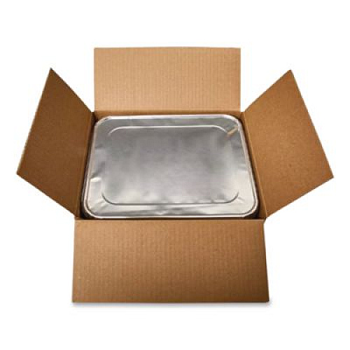 HFA Steam Pan Foil Lids, Fits Half-Size Pan, 25 Gauge, 12.81 x 10.44, 100/Carton (204900)