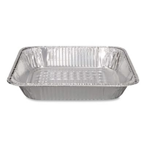 HFA Aluminum Steam Table Pans, Half-Size Medium, 2.19" Deep, 10.38 x 12.75, 100/Carton (402540)