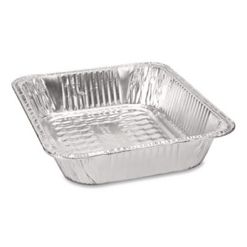 HFA Aluminum Steam Table Pans, Half-Size Medium, 2.19" Deep, 10.38 x 12.75, 100/Carton (402540)