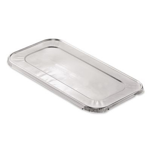 HFA Steam Pan Foil Lids, Fits One-Third Size Pan, 0.5" Deep, 6.4 x 12.7, 200/Carton (403025)