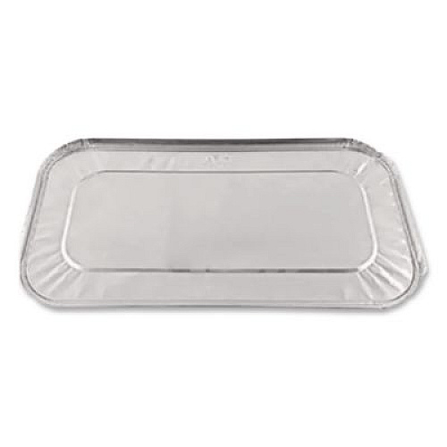 HFA Steam Pan Foil Lids, Fits One-Third Size Pan, 0.5" Deep, 6.4 x 12.7, 200/Carton (403025)