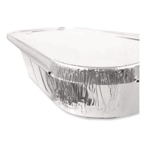 HFA Steam Pan Foil Lids, Fits One-Third Size Pan, 0.5" Deep, 6.4 x 12.7, 200/Carton (403025)