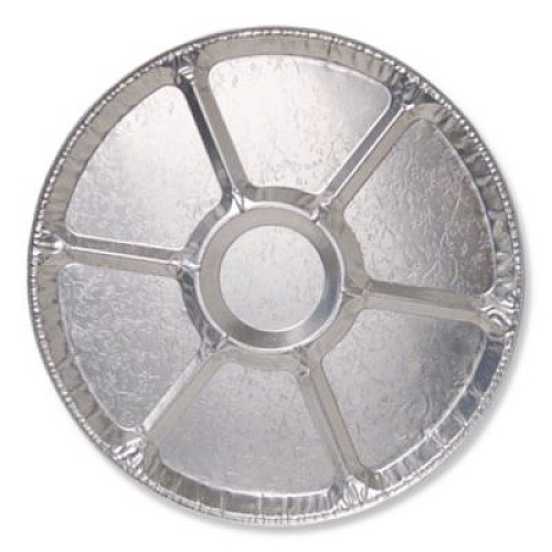 HFA Aluminum Lazy Susan, 6 Compartments, 18" Diameter x 0.94" h, 25/Carton (4018100)