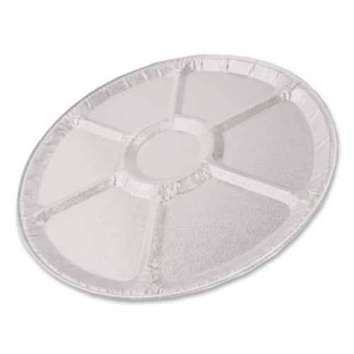 HFA Aluminum Lazy Susan, 6 Compartments, 18" Diameter x 0.94" h, 25/Carton (4018100)