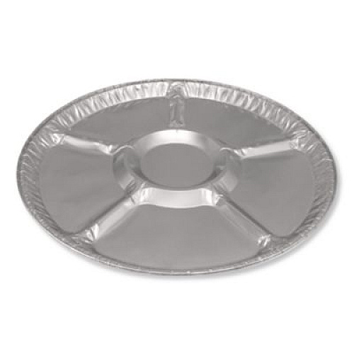 HFA Aluminum Lazy Susan, 6 Compartments, 18" Diameter x 0.94" h, 25/Carton (4018100)