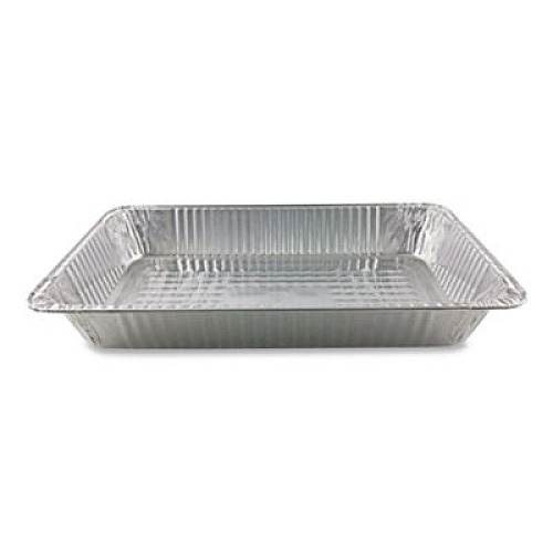 HFA Aluminum Steam Table Pans, Full-Size Deep, 60 Gauge, 3.19" Deep, 12.19 x 20.75, 50/Carton (20190050)
