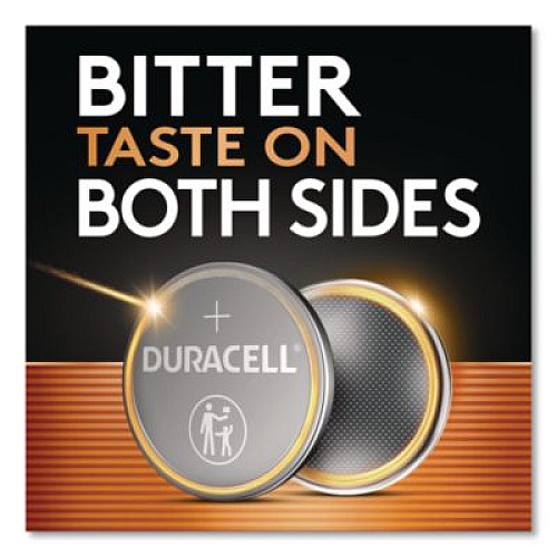 Duracell Lithium Coin Batteries With Bitterant, 2032, 4/Pack (DL2032B4PK)