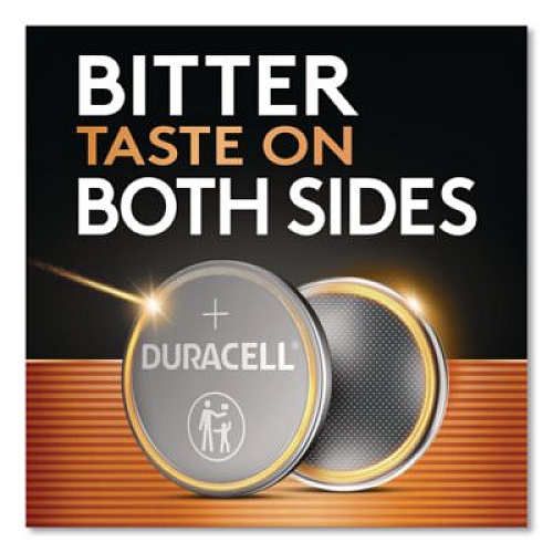 Duracell Lithium Coin Batteries With Bitterant, 2032, 6/Pack (DL2032B6PK)