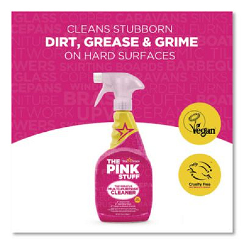 The Pink Stuff Miracle Multi-Purpose Cleaner, Fruity Scent, 25.4 oz Trigger Spray Bottle (823788)