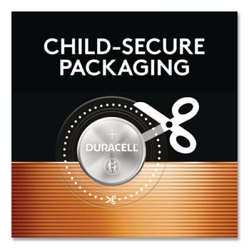 Duracell Lithium Coin Batteries With Bitterant, 2032, 4/Pack (DL2032B4PK)