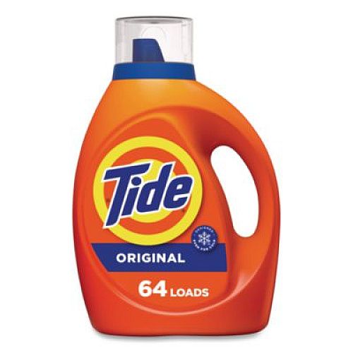 Tide HE Laundry Detergent, Original Scent, Liquid, 64 Loads, 80 oz Bottle, 4/Carton (12110CT)