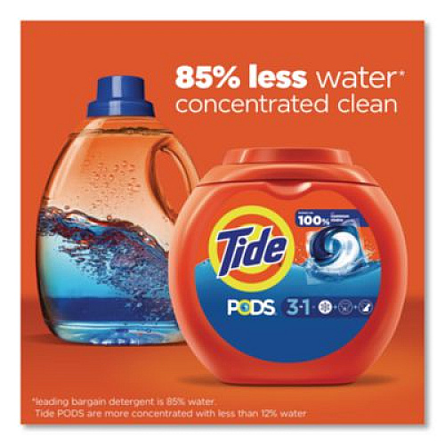 Pods, HE Compatible, Tide Original, 85 oz, 112 Pods/Tub, 4 Tubs/Carton (03243)