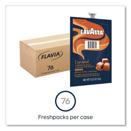 FLAVIA Lavazza Carmel Coffee Freshpack, 76/Carton (48750)