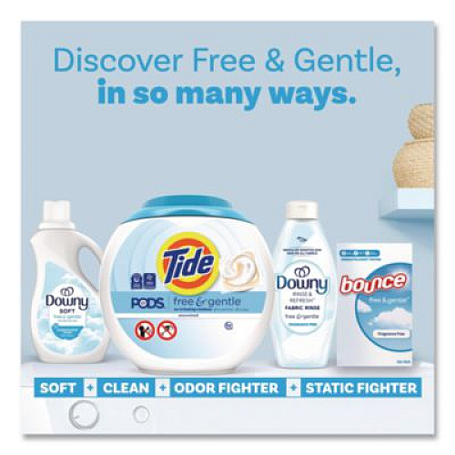 Tide PODS Laundry Detergent, Free and Gentle, HE Compatible, 56 oz Tub, 76 Pacs/Tub, 4 Tubs/Carton (09488CT)