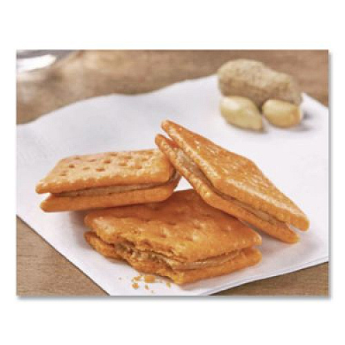 Keebler Sandwich Crackers, Cheese and Peanut Butter, 8-Piece Snack Pack, 12/Box (21165)