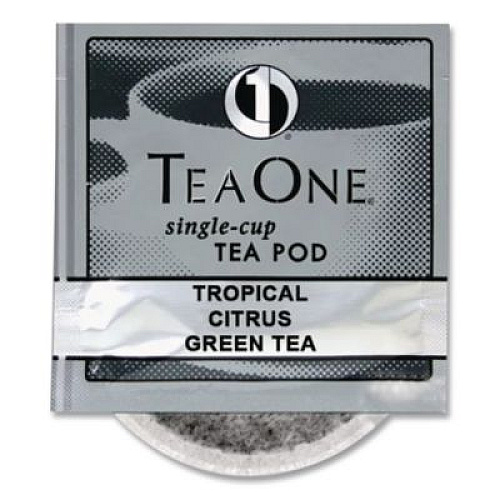 Tea One Tea Pods, Tropical Citrus Green, 14/Box (20700)