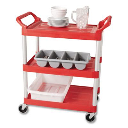 Rubbermaid Commercial Bus/Utility Tote, 20" x 15" x 5", Gray (3349GRA)