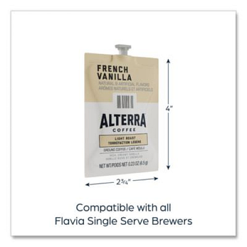 FLAVIA Alterra French Vanilla Coffee Freshpack, 40/Carton (48721)