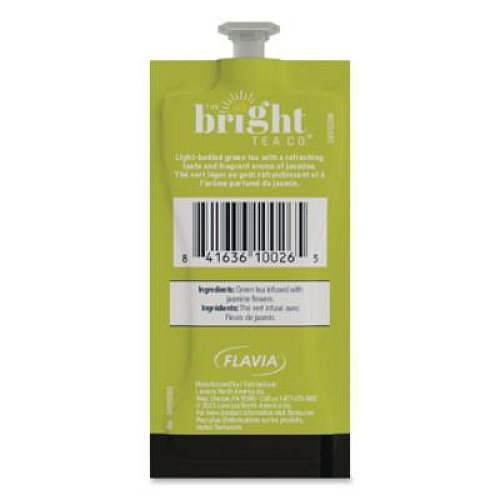 FLAVIA The Bright Tea Co. Green with Jasmine Tea Freshpack, 40/Carton (48723)