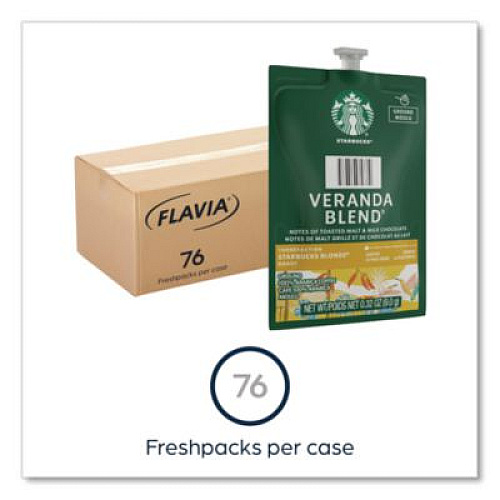 FLAVIA Starbucks Veranda Blend Coffee Freshpack, 76/Carton (48102)