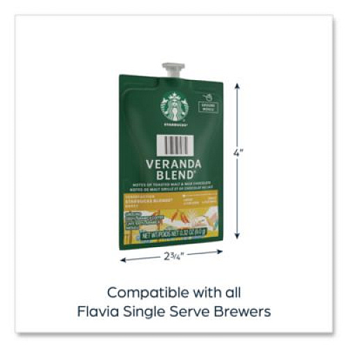 FLAVIA Starbucks Veranda Blend Coffee Freshpack, 76/Carton (48102)