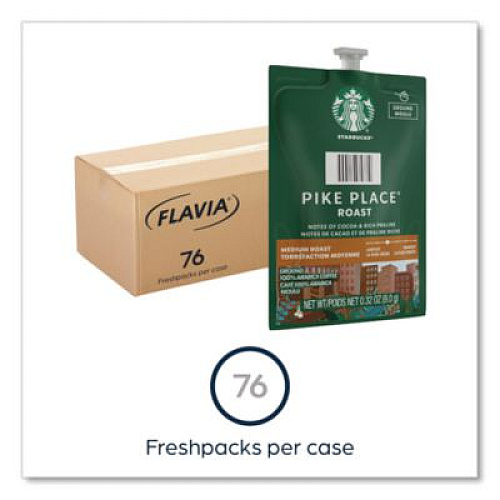 FLAVIA Starbucks Pike Place Roast Coffee Freshpack, 76/Carton (48103)