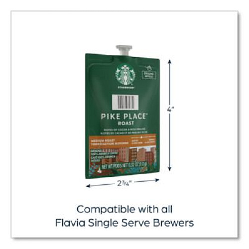 FLAVIA Starbucks Pike Place Roast Coffee Freshpack, 76/Carton (48103)