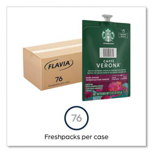 FLAVIA Starbucks Caffe Verona Coffee Freshpack, 76/Carton (48104)