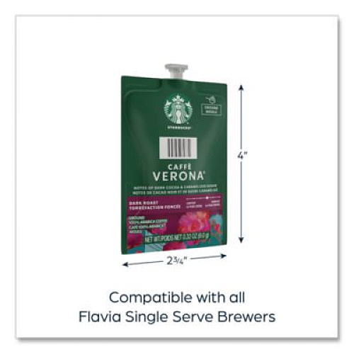 FLAVIA Starbucks Caffe Verona Coffee Freshpack, 76/Carton (48104)