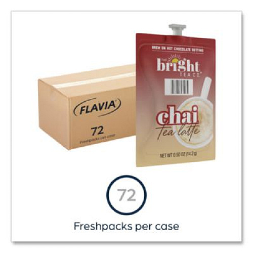 FLAVIA The Bright Tea Co. Chai Tea Latte Freshpack, 72/Carton (48055)