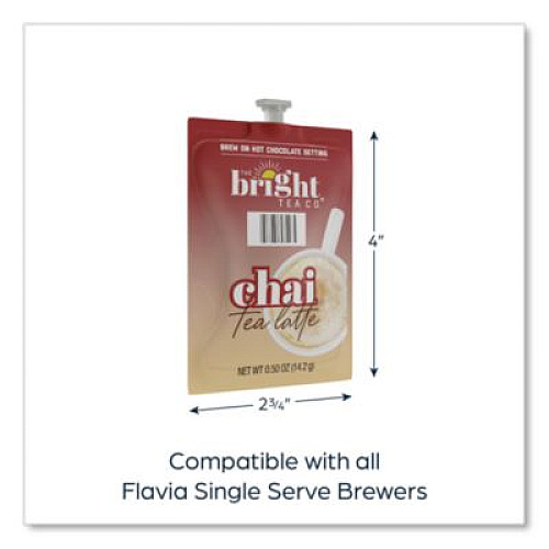 FLAVIA The Bright Tea Co. Chai Tea Latte Freshpack, 72/Carton (48055)