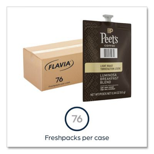 FLAVIA Peet's Coffee Colombia Luminosa, Breakfast Blend, 76/Carton (48037)