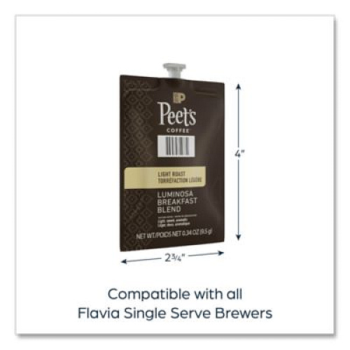 FLAVIA Peet's Coffee Colombia Luminosa, Breakfast Blend, 76/Carton (48037)