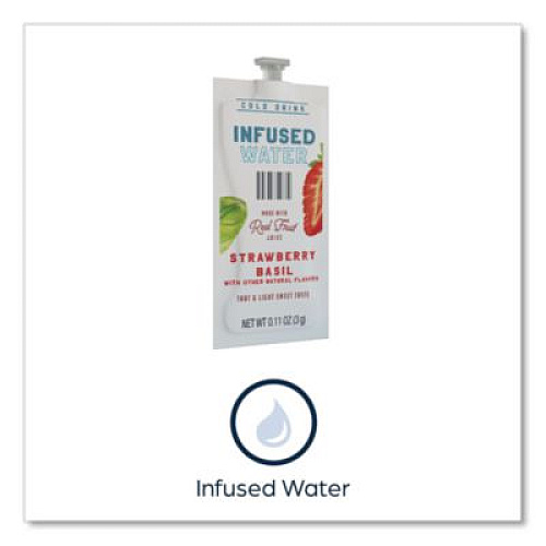 FLAVIA Strawberry Basil Infused Water Freshpack, 100/Carton (48053)