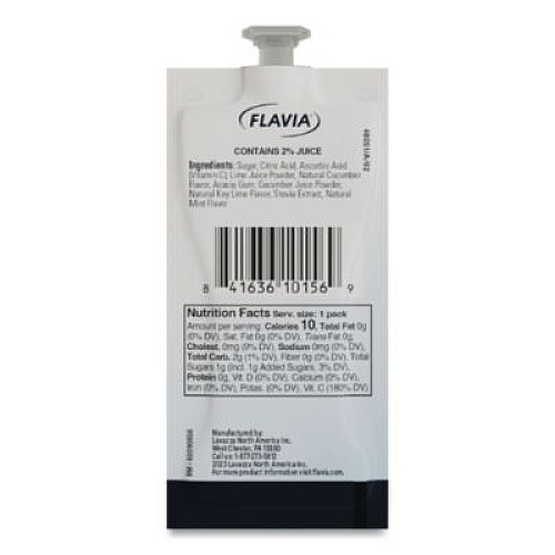 FLAVIA Cucumber Lime Mint Infused Water Freshpack, 100/Carton (48051)