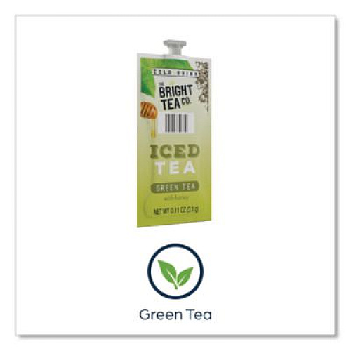 FLAVIA The Bright Tea Co. Iced Green Tea with Honey Freshpack, 100/Carton (48049)