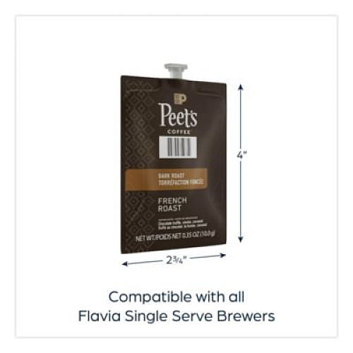 FLAVIA Peet's French Roast Coffee Freshpack, 76/Carton (48036)