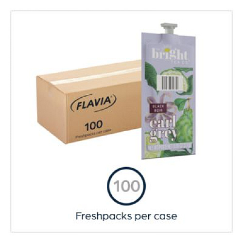 FLAVIA The Bright Tea Co. Earl Grey Black Tea Freshpack, 100/Carton (48026)