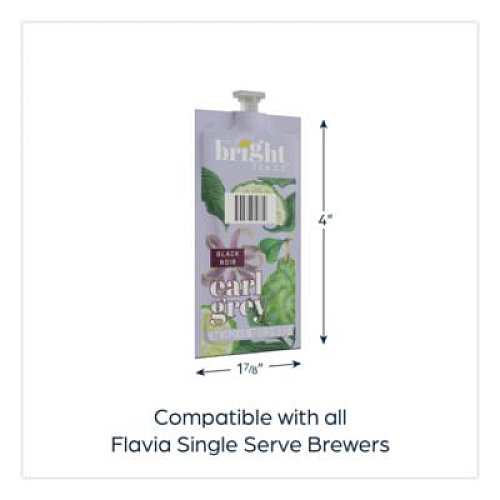 FLAVIA The Bright Tea Co. Earl Grey Black Tea Freshpack, 100/Carton (48026)