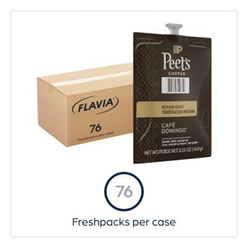 FLAVIA Peet's Coffee Cafe Domingo Freshpack, 76/Carton (48035)